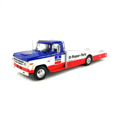 Dodge D300 1970 MOPAR Grúa Rampa Acme Escala 1/18 Azul Metal