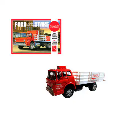 Ford C600 Stake Camión Coca Cola Armable AMT Escala 1/25