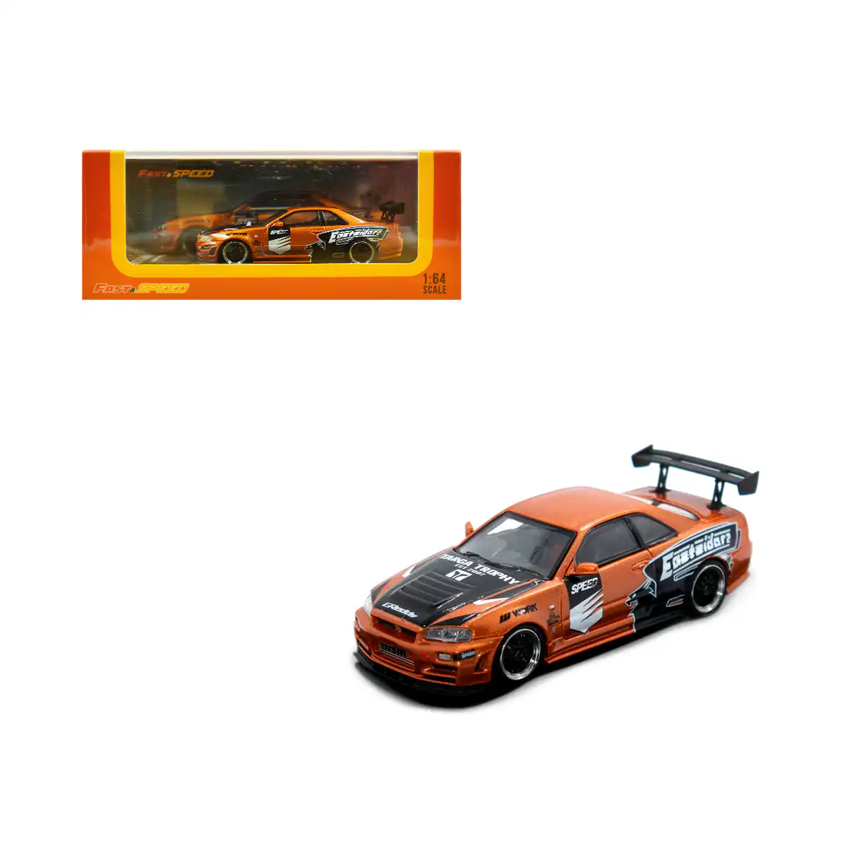 SkylineSF Nissan Skyline GTR R34 Need for Speed Underground Escala 1/64 - Imagen 1