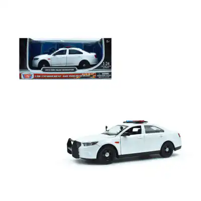 Patrulla Ford Police Interceptor 2013 Motor Max Escala 1/24 WH