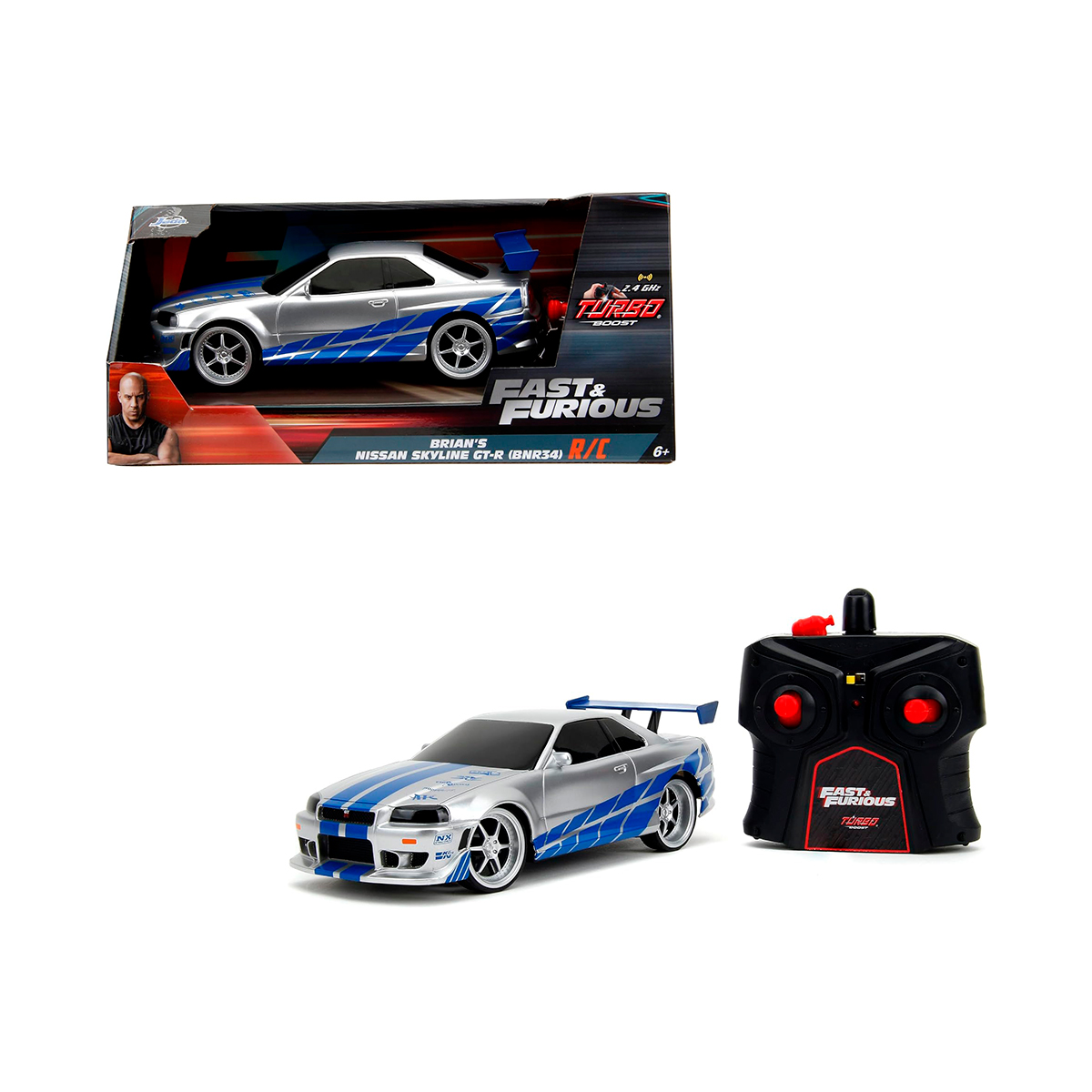 Control Remoto Coches Teledirigidos Rapidos Nissan Skyline GTR R34 - Main Image