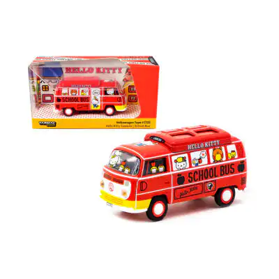 VW Combi T2 Hello Kitty Tarmac Works x Schuco Escala 1/64