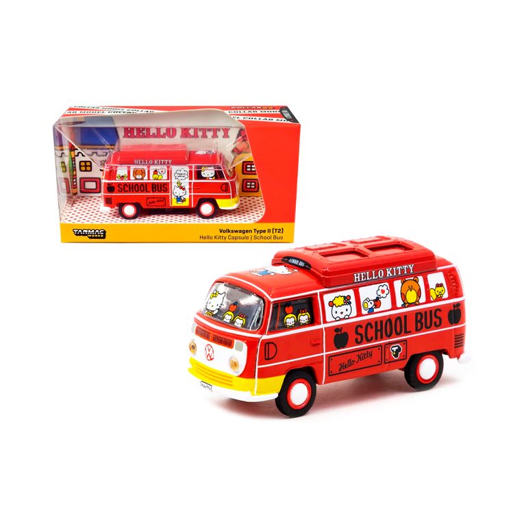 VW Combi T2 Hello Kitty Tarmac Works x Schuco Escala 1/64