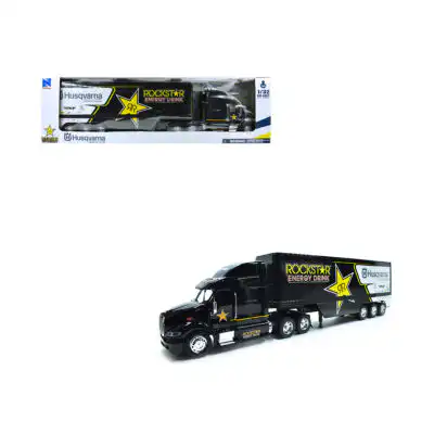 Tráiler Peterbilt 387 Husqvarna Rockstar New Ray Escala 1/32