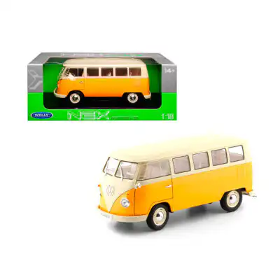 Volkswagen T1 Bus Combi 1963 Amarillo Welly NEX Escala 1/18