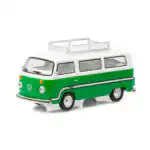 VW Combi Type 2 Bus 1977 V DUB Verde Greenlight Escala 1/64 - Imagen 2