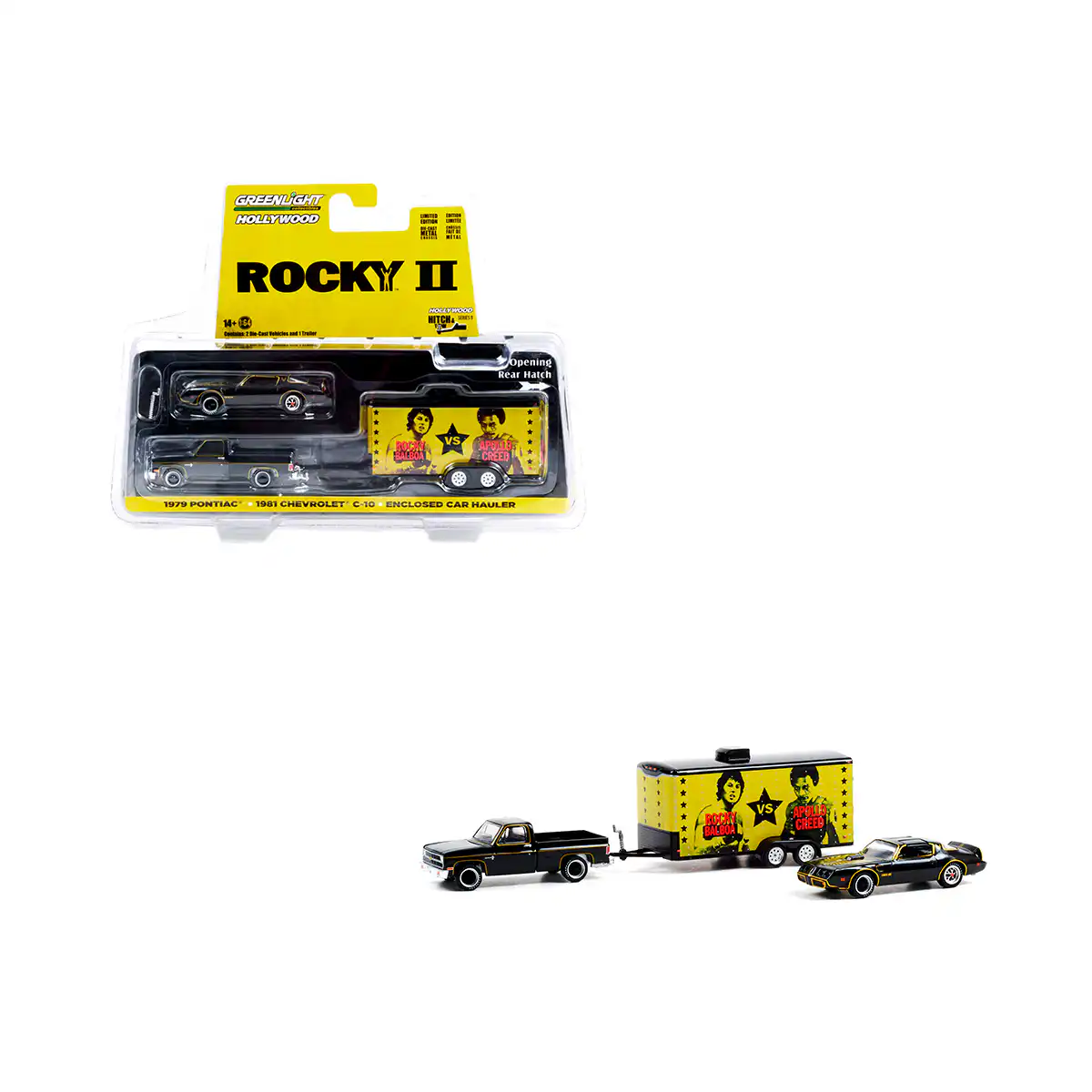 31120-ARocky2 Chevrolet C10 1981 y Pontiac 1979 Rocky 2 Greenlight 1/64 - Imagen 1