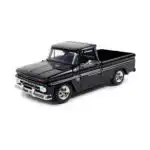 Chevy C10 Fleetside Pick Up 1966 Negro Motor Max Escala 1/24 - Imagen 2