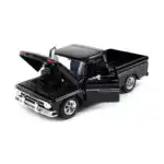 Chevy C10 Fleetside Pick Up 1966 Negro Motor Max Escala 1/24 - Imagen 3