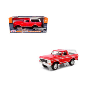 Ford Bronco 1978 Rojo Desmontable Motor Max Escala 1/24
