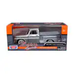 GMC C1000 Fenderside 1966 Pickup Plata Motor Max Escala 1/24 - Imagen 7