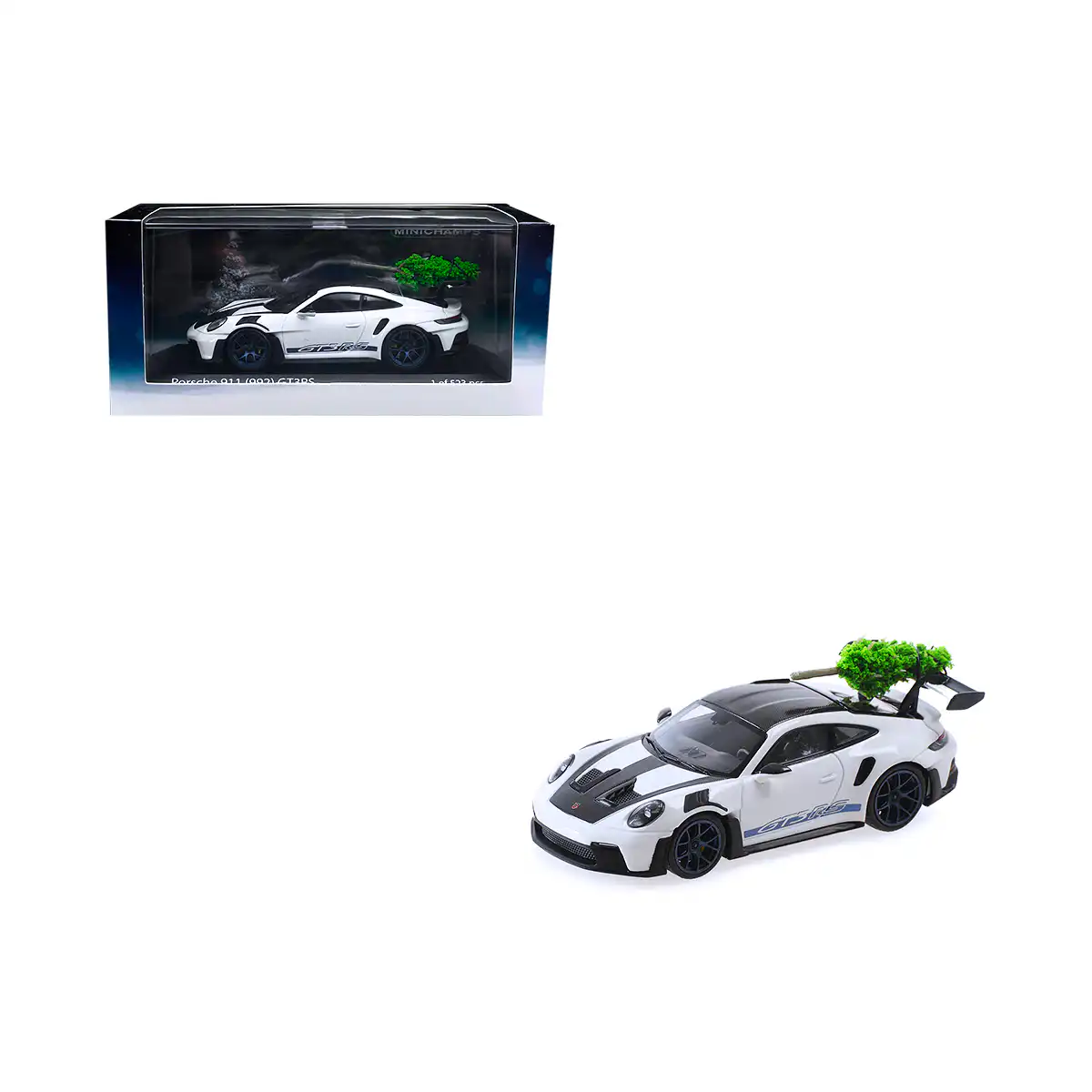 410062105Porsche1 Porsche 911 GT3 RS Weissach 2023 WH Navidad Minichamps 1/43 - Imagen 1