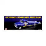 Chevrolet C30 Grúa 1967 Sunoco Racing Rampa Acme Escala 1/18 Azul Metal - Imagen 9