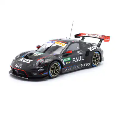 Porsche 911 GT3 R DTM 2022 KÜS Team75 IXO Escala 1/18 Negro Metal
