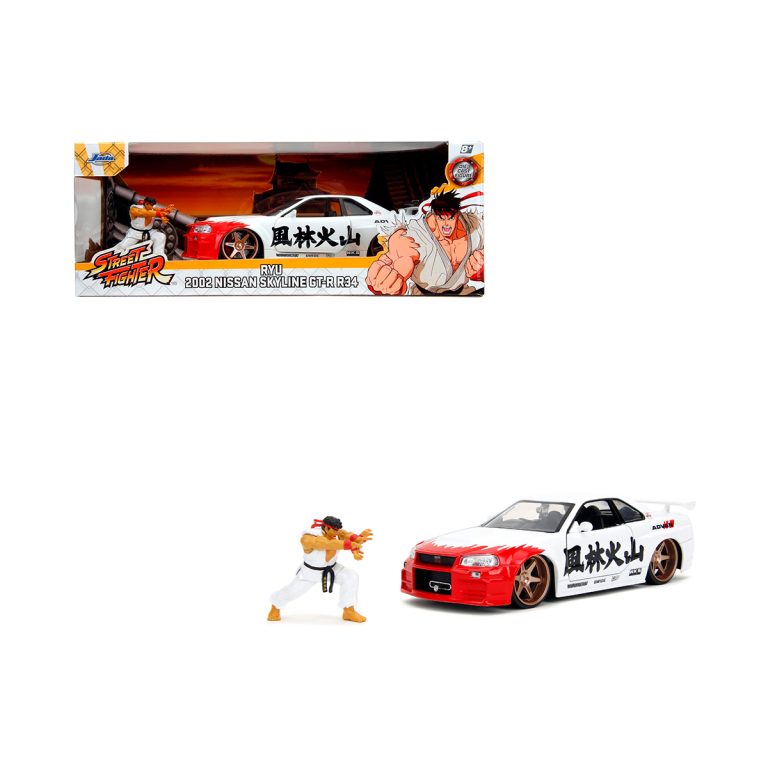 Nissan Skyline GTR R34 2002 Ryu Street Fighter Jada Escala 1/24