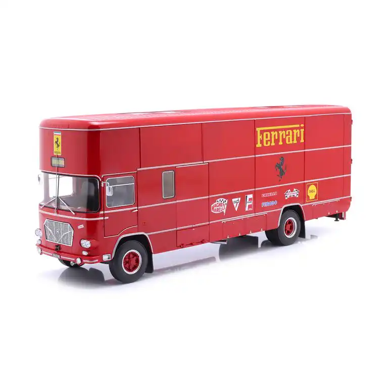 FIAT OM 150 Rolfo 1970 Scuderia Ferrari CMR Escala 1/18 Rojo Metal