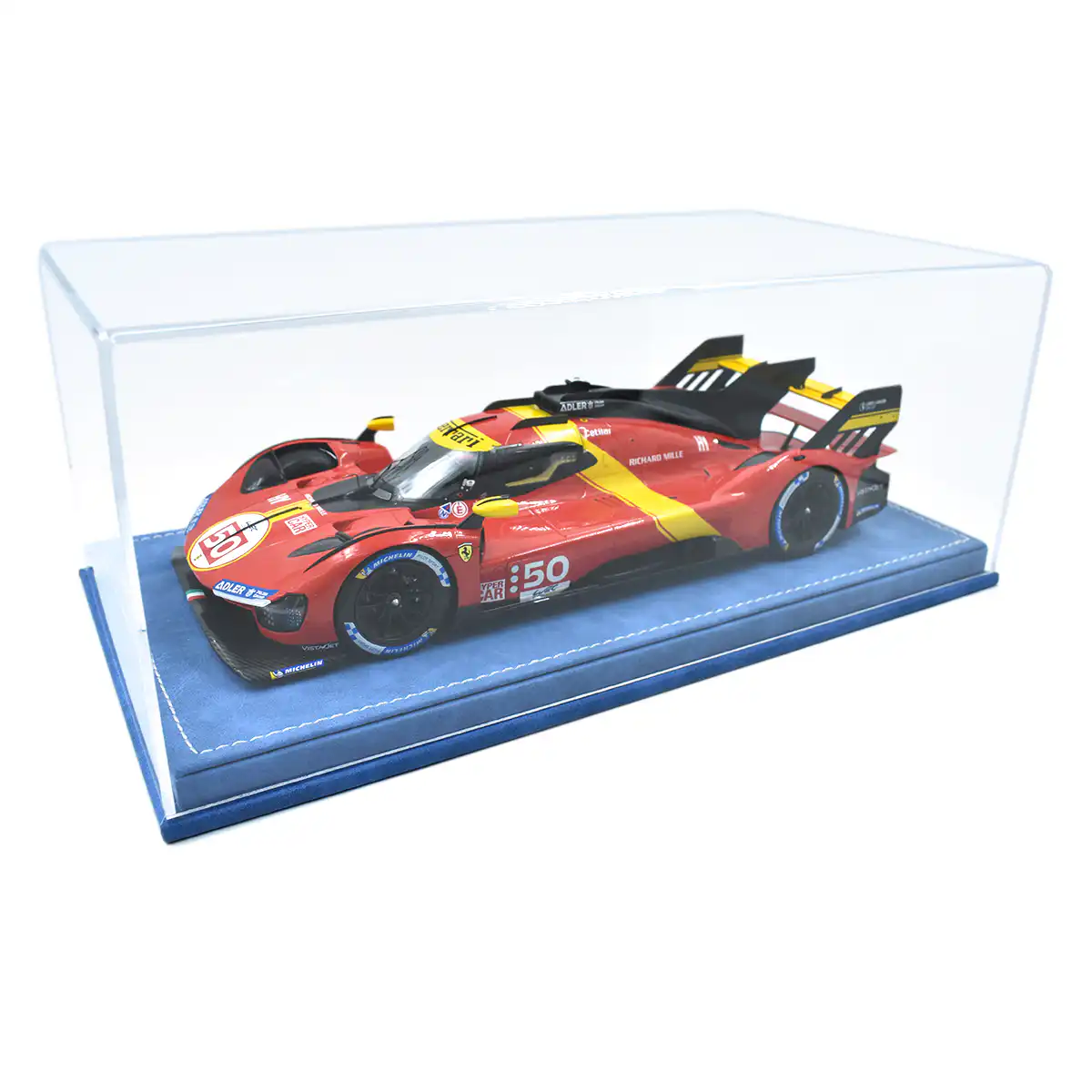 DisplayAZLTHR1 Exhibidor Display Acrílico Base de Piel Autos a Escala 1/18 AZ - Imagen 1