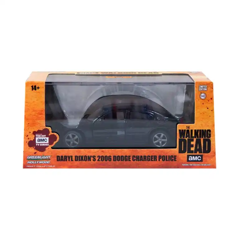 Dodge Charger Police 2006 Daryl The Walking Dead Greenlight Escala 1/43 Negro Metal