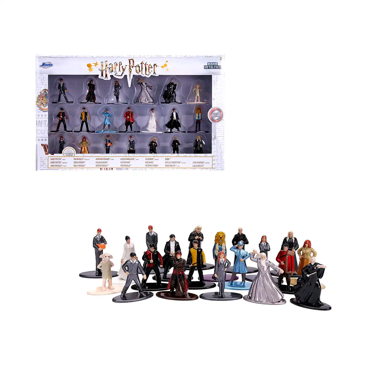 30823HarryPotter1 Harry Potter Set 20 Figuras Coleccionables Nano Metalfigs Jada - Imagen 1