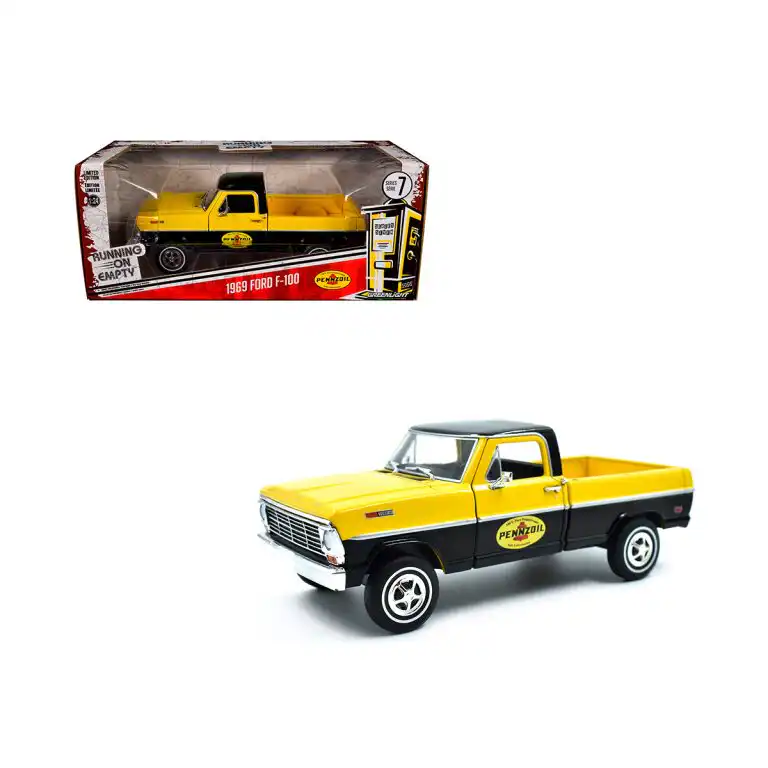 Ford F100 Pick Up 1969 Pennzoil Greenlight Escala 1/24