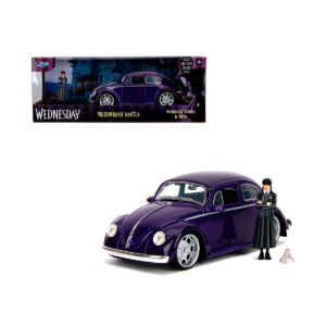 VW Vocho Wednesday Beetle Merlina y Dedos Jada Escala 1/24