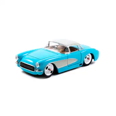 Chevy Corvette 1957 Big Time Muscle Azul Jada 1/24 Sin Caja