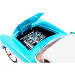 Chevy Corvette 1957 Big Time Muscle Azul Jada 1/24 Sin Caja - Imagen 7
