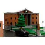 Diorama Volver Al Futuro Delorean Palacio De Justicia Jada Nano - Imagen 7