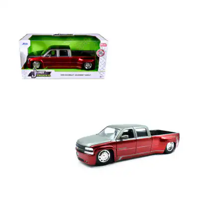 Chevrolet Silverado Dually 1999 Just Trucks Rojo Jada 1/24