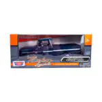 Chevy C10 Fleetside Pick Up 1966 Azul Motor Max Escala 1/24 - Imagen 9