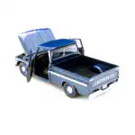 Chevy C10 Fleetside Pick Up 1966 Azul Motor Max Escala 1/24 - Imagen 6