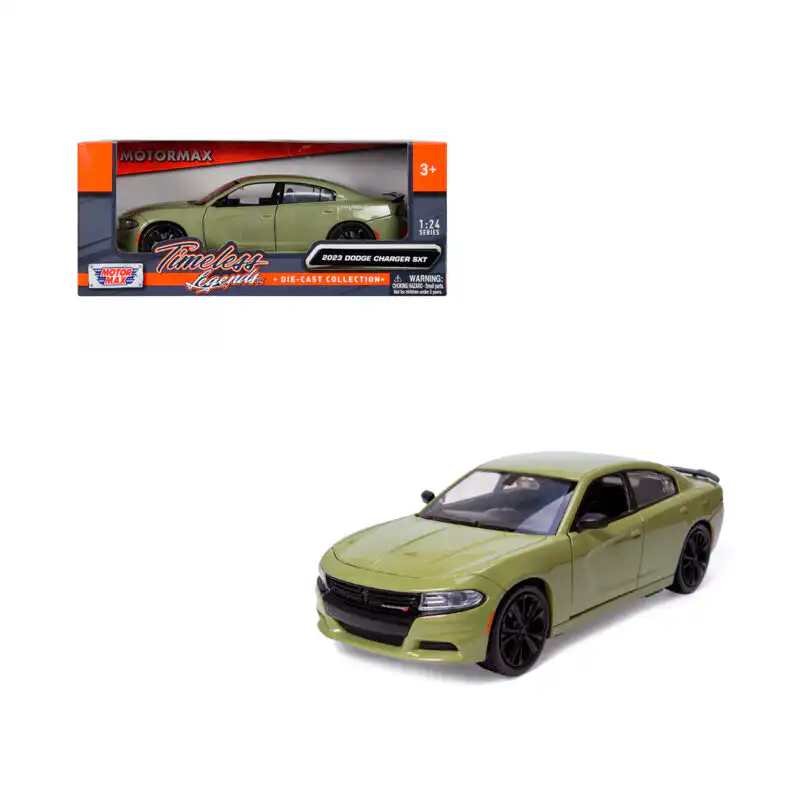 Dodge Charger SXT 2023 Timeless Legends Verde Motor Max 1/24
