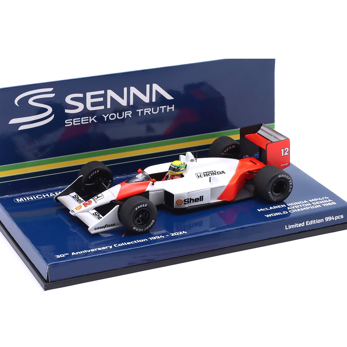 MINICHAMPS 1/43 McLaren MP4-4 WINNER HUNGARIAN GP 1988 #12 A.SENNA