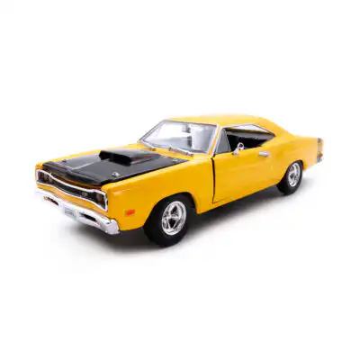 Dodge Coronet Super Bee 1969 Amarillo Motor Max 1/24 Sin Caja