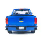 Chevy Silverado 1500 LT Z71 2017 Azul Motor Max 1/24 Sin Caja - Imagen 6