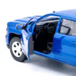 Chevy Silverado 1500 LT Z71 2017 Azul Motor Max 1/24 Sin Caja - Imagen 7