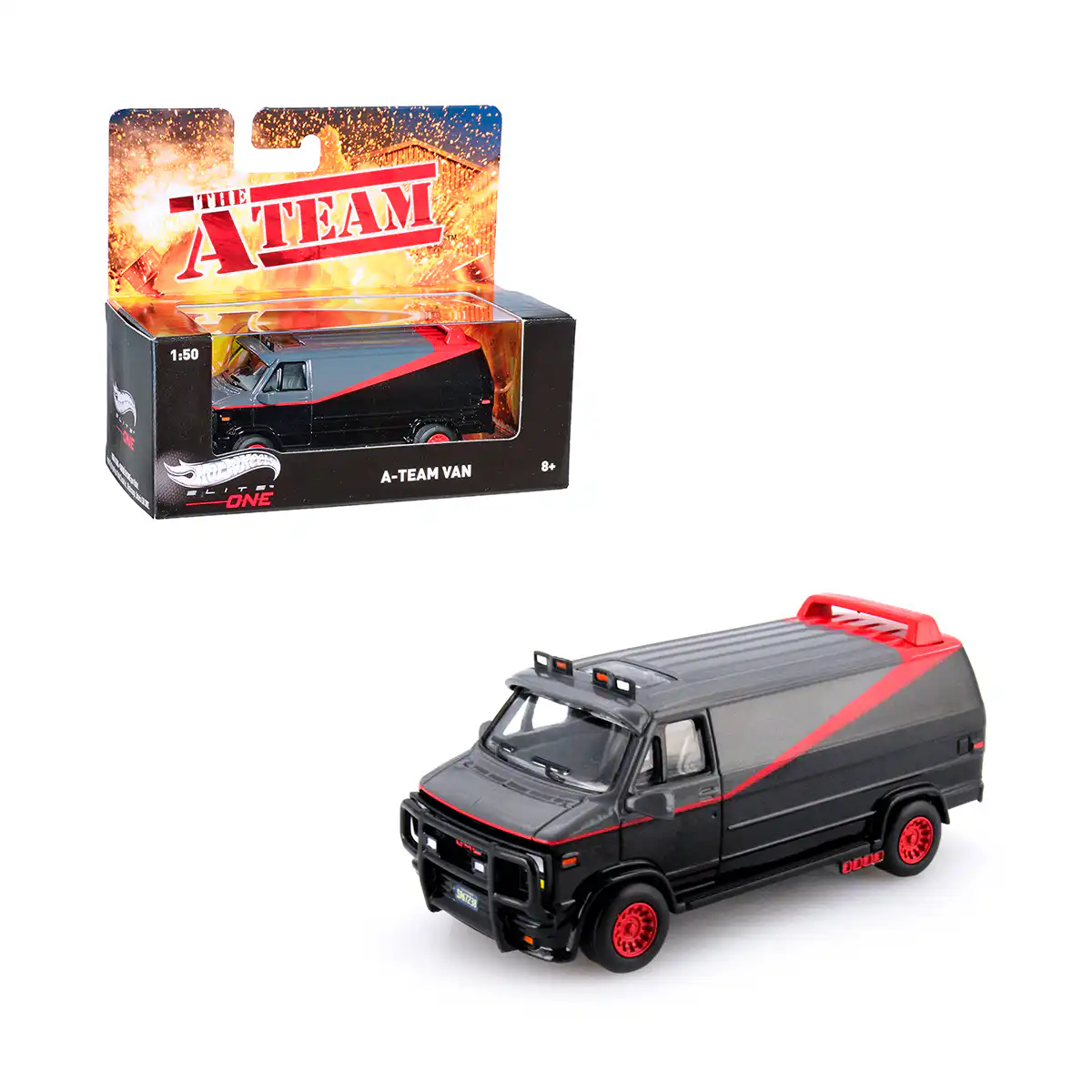 BLY17GMC1 GMC Vandura A Team Van Hot Wheels Elite One Escala 1/50