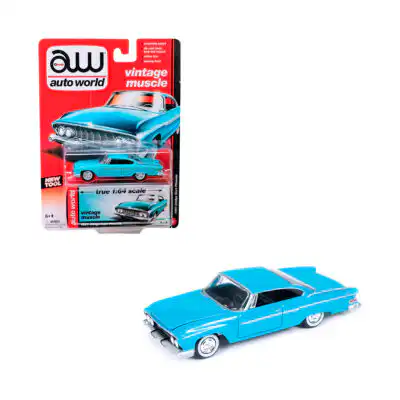 Dodge Dart Phoenix 1961 Vintage Muscle Azul Auto World 1/64