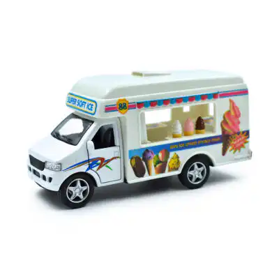 Camión Helados Food Truck Kinsmart Escala 1/32 Sin Caja