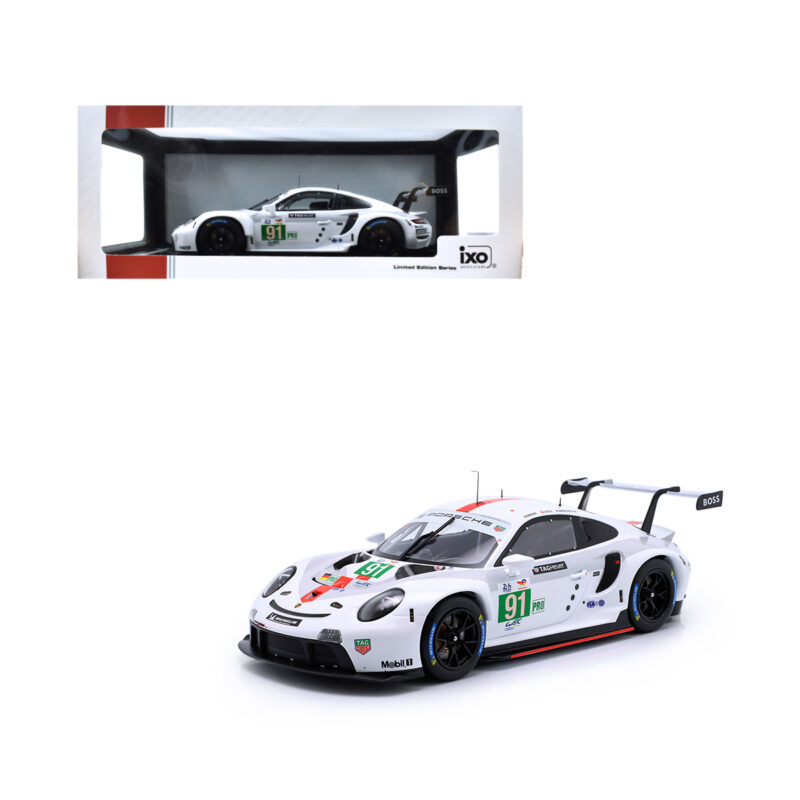 Porsche 911 RSR Ganador LMGTE 24h Le Mans 2022 GT IXO 1/18