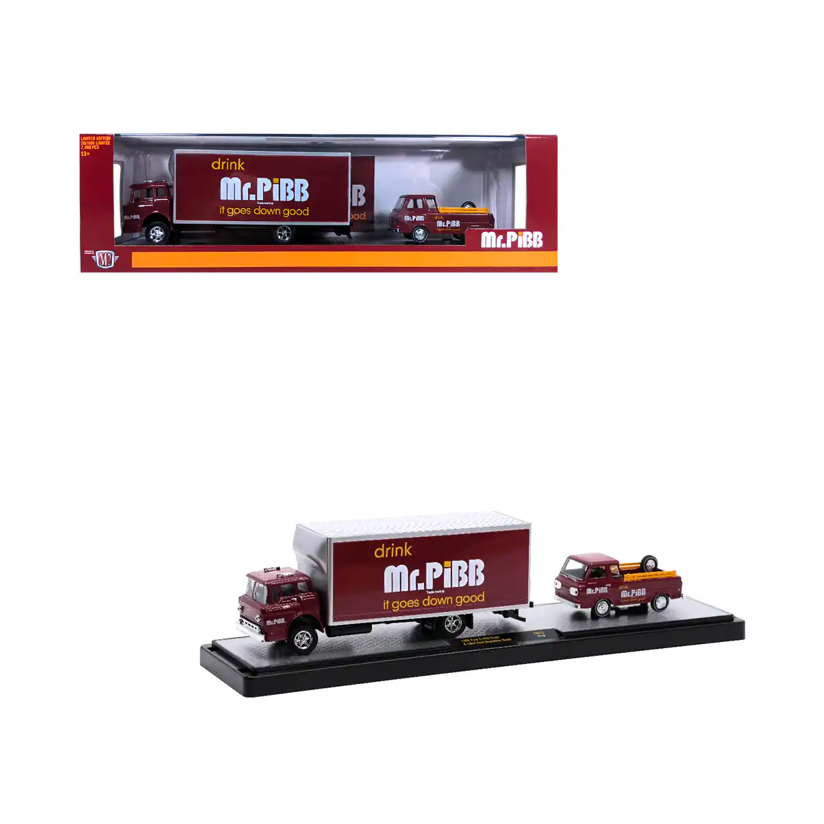 TW12PIBB1 Ford C950 1966 Y Econoline 1964 Mr Pibb M2 Machines Escala 1/64