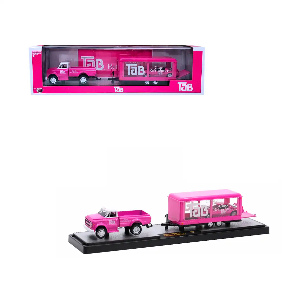 TW12Tab Chevrolet Camaro IROC 1985 y C60 1970 Tab M2 Machines 1/64