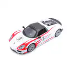 Porsche 918 Spyder Weissach Race Burago Escala 1/24 Sin Caja - Imagen 9