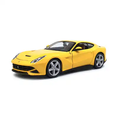 Ferrari F12 Berlinetta Amarillo Burago Escala 1/24 Sin Caja