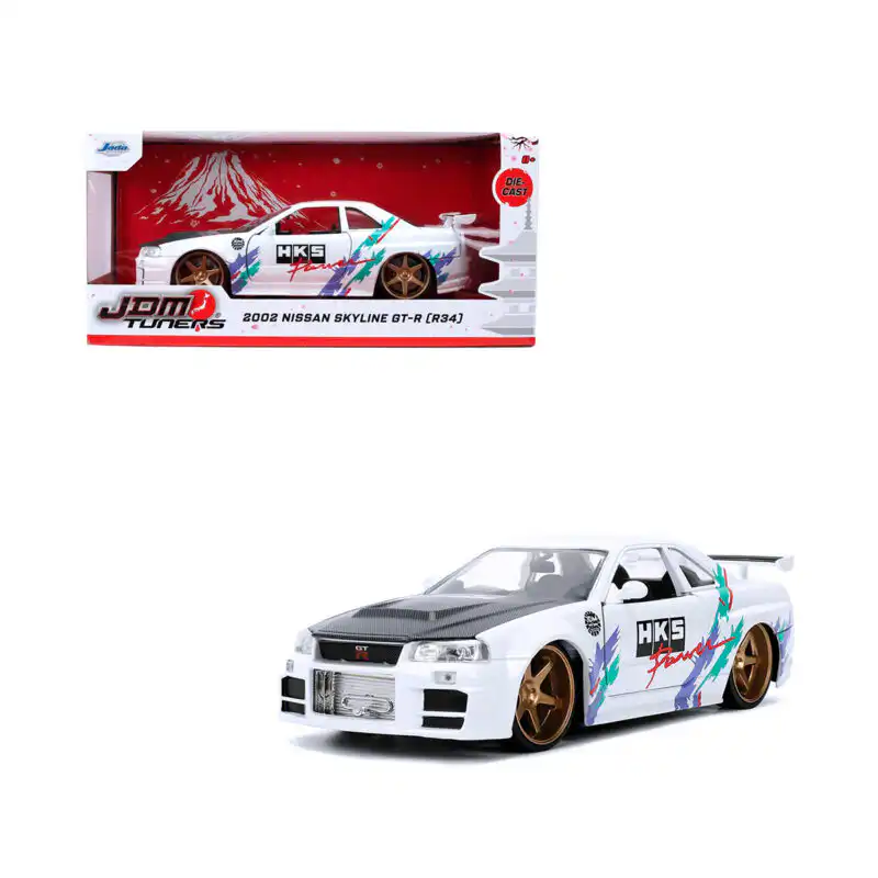 Nissan Skyline GTR R34 2002 HKS JDM Tuners Jada Escala 1/24