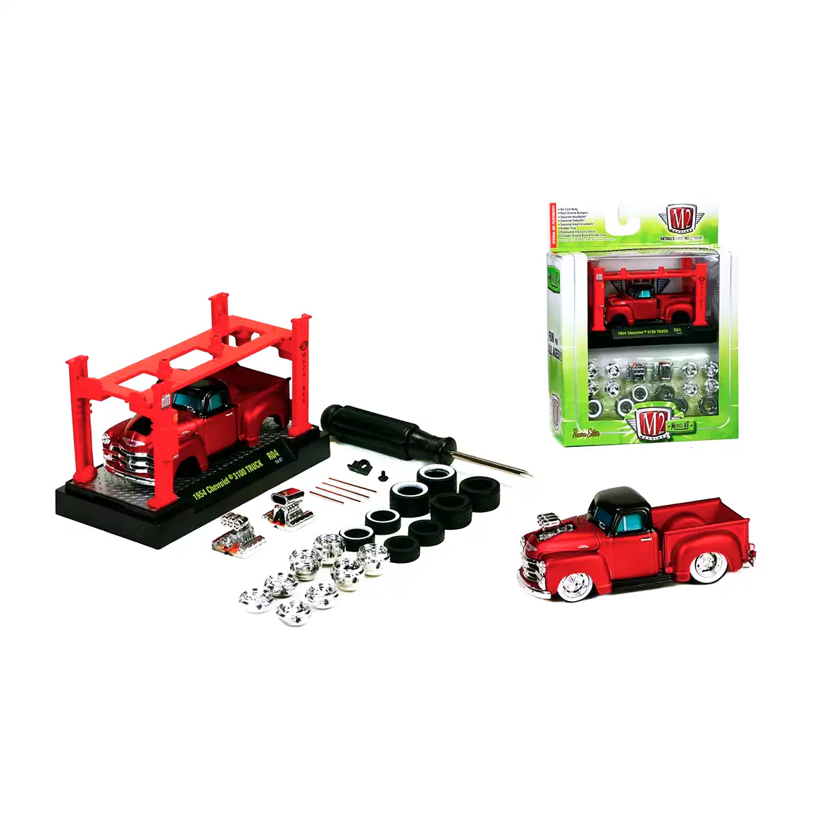37000-04Chevy Chevrolet 3100 Model Truck 1954 Model Kit M2 Machines 1/64