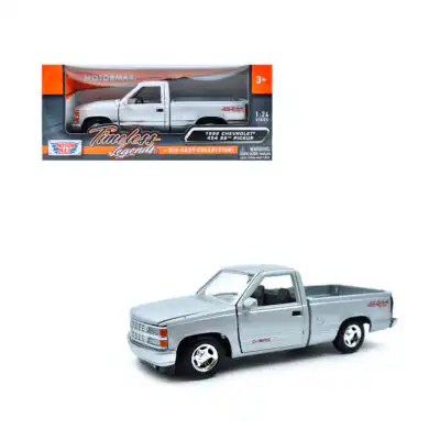 Chevy 454 SS Pickup 1992 Legends Plata Motor Max Escala 1/24