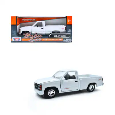 Chevy 454 SS Pickup 1992 Legends Blanco Motor Max Escala 1/24