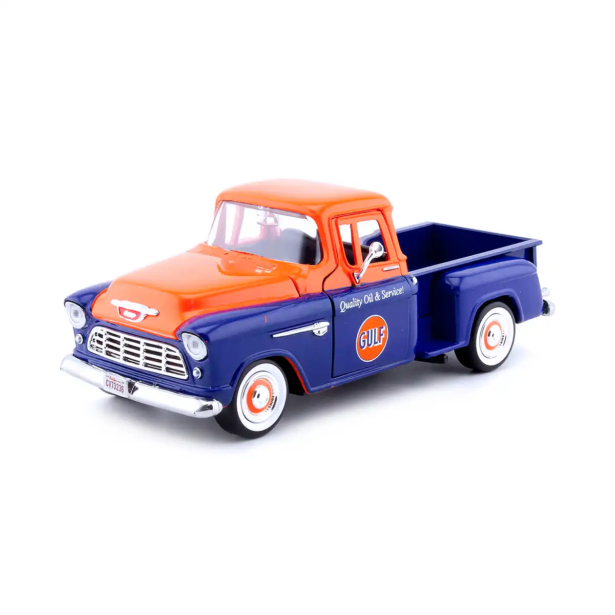 74651DChevy Chevrolet Stepside 5100 1955 Gulf Motor Max 1/24 Sin Caja