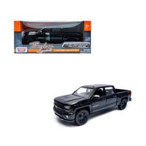 Chevy Silverado 1500 LT Z71 2017 Negro Pickup Motor Max 1/24